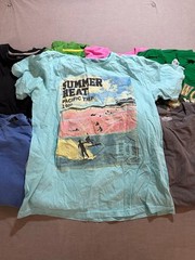 Lot of 8 Vintage & Modern Shirts Assorted Brands Mens Large Pullover Tee.