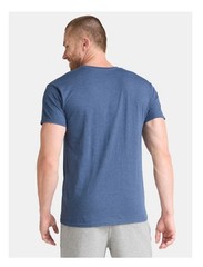 ATHLETIC WORKS Men’s 3XL (54-56) Pocket Cotton Tee Short Sleeve • Blue Cove