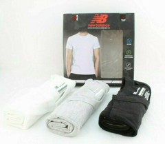NEW BALANCE Size S (34-36) 3-Pk Classic Fit Crew Neck Men’s T-shirts RETAIL $40