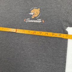 Suavecito Youth Graphic T-Shirt Size Small Gray Tiger Premium Blends Print