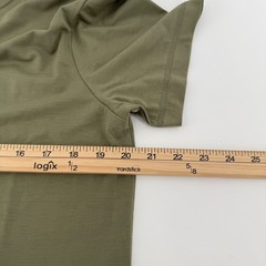 Public Rec Adapt Tee Mens M Olive Green Solid Polyester Lyocell Stretch Shirt