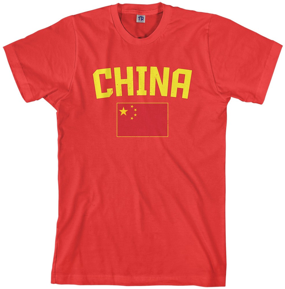 Threadrock Men’s China Flag T-shirt Chinese National Team