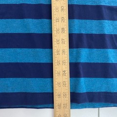 Harbor Bay HB Big & Tall T Shirt Size 5XLT Blue Stripe Short Sleeve Crew Neck