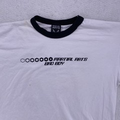 Bad Boy Shirt Men’s Size Large White 1990’s Mixed Martial Arts MMA FLAWS