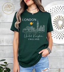 London Unisex Shirt Travel Gift United Kingdom Trip Souvenir Tee