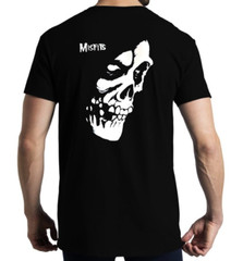Misfits American Rock Band Men’s Double Design Black T-Shirts (Multiple Designs)