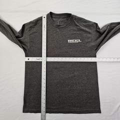 Reel Legends Fish Gray Long Sleeve Cotton T-Shirt Men’s M