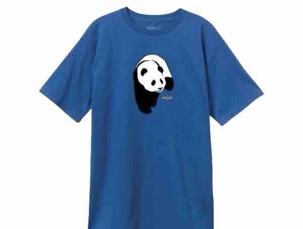 Enjoi Apparel Classic Panda Short Sleeved Blue MEDIUM