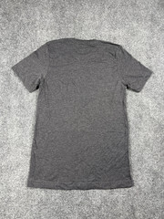 Adidas Shirt Mens Size Small Short Sleeve Gray Logo Outdoor Casual Sports Gray