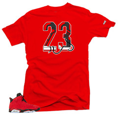 Shirt To Match Jordan 6 Toro Bravo Snelos 23 Sneaker tee