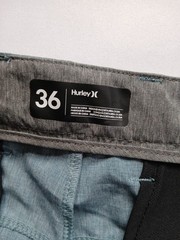 Hurley Phantom 20″ Walkshort Mens 36 Gray Straight Leg Slash Pocket 895086 N89