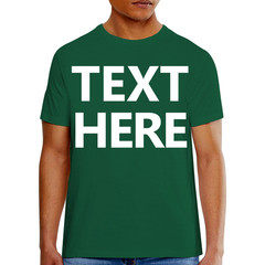 Hanes 5180 Men’s T-Shirt – Custom Print – Add Any Text – Personalized Tee