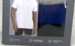 New Balance Men’s Crew Neck T-Shirt SZ Small 3-Pk Cotton Blend Blue Gray Black