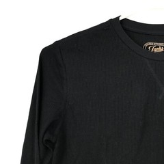 Jachs Shirt Mens XL Extra Large Long Sleeve Thermal Waffle Casual Sleep Black
