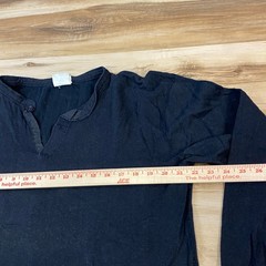 Vintage L.L. Bean Henley Shirt Base layer Mens XL Wool Blend USA River Driver