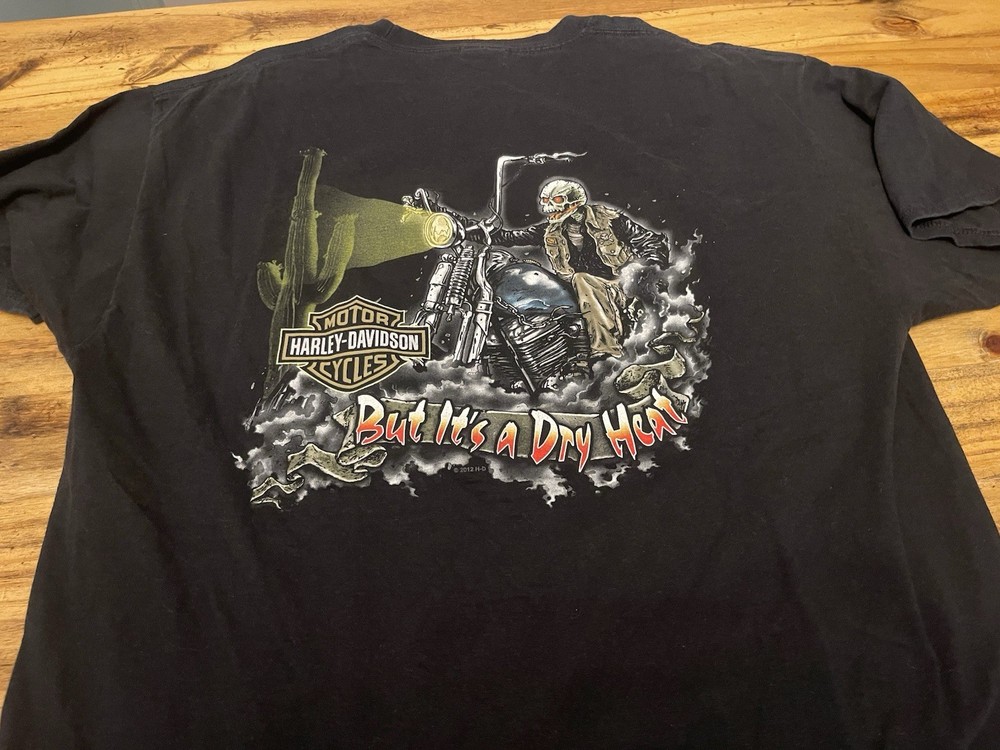 Harley Davidson Chandler Arizona Skull Mens Size XL Short Sleeve T Shirt Black