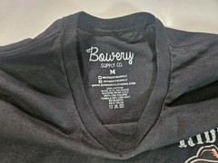 Bowery Supply Co. T-Shirt Mens Medium Black Skeleton Cowboy Rodeo Graphic Tee