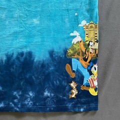 2019 Disney World New Year T Shirt Mens Medium Blue Tie Dye 2010s Orlando FL