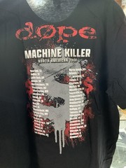 Dope Band Blood 💰Money Machine Killer Tour Shirt XL New Never Worn Edsel Acey