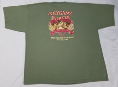 Vintage Polygamy Porter Wasatch Brewery Park City Utah Beer shirt size 2XL