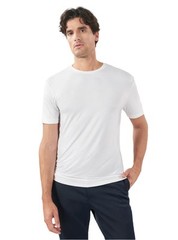 Men’s Bamboo Rayon Crewneck Tees, Moisture-Wicking, Undershirts – 5 Pack