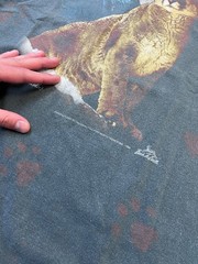 Vintage 1992 3D Emblem Cougar Wildlife Graphic T Shirt XL Made USA Single Stitch