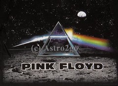 PINK FLOYD DARK SIDE LANDER–Liquid Blue Moon Astronomy Space soft T shirt M-XXL