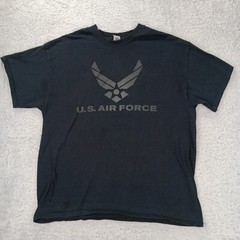 Air Force Shirt Mens Extra Large Black Military Casual Comfort Graphic Tee