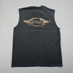 Harley Davidson “Appleton” Gray Graphic Tank Top Large