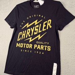 Chrysler Shirt Mens Medium Black Casual Mopar American Car Prowler Plymouth NWT
