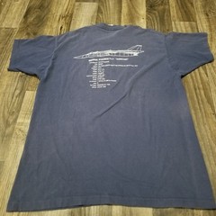 Vintage General Dynamics F-111 Aardvark Shirt Mens XXL Airplane USAF Military