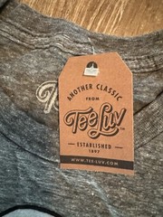 Popeye The Sailorman Tee Luv Gray Short Sleeve Tee Shirt T-Shirt Large