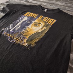 Kobe & Gigi Bryant Black Mambas Memorial Black Graphic T-Shirt Adult XL 0064
