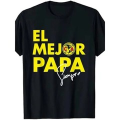 Summer t Shirts Club America “El Mejor Papa” Men’s T-Shirt – 100% Cotton