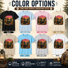 Adventure Awaits Dog Lover Camping Jeep Off Road Golden Retriever Shirt