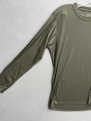 Patagonia Shirt Mens M Green Pullover Base Layer Hiking Breathable Long Sleeve