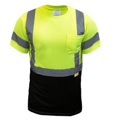 Hi Vis T Shirt Class 3 Work Safety Short Sleeve High Visibility -BFS8511/12