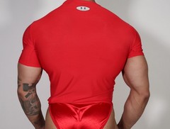 MEN’S RED SHORT SLEEVE COMPRESSION SHIRT SIZE X-LARGE