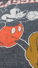 Classic Disney Mickey Mouse Dark Heathered Grey T-Shirt Tee ~ Super Soft! Sz 3XL