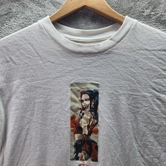 Color Bars Batman Harley Quinn T Shirt Men’s M White DC Comics Graphic Tee