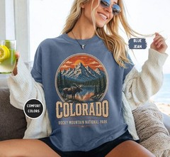 Colorado Moose Rocky Mountain National Comfort Tee