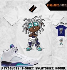 Tee Shirt Matching AJ 5 Grape 2025 To Match Sneaker Chongo Rugrats T-Shirt