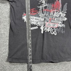 Huaxiucun T Shirt Mens XL Black Beijing Great Wall Graphic Streetwear