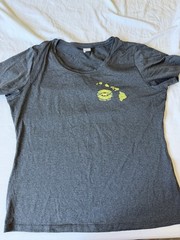 Kona Brewing Black Sand Porter Turtle Beer T-Shirt New Size Large Women’s Grey