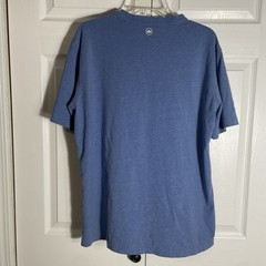 Peter Millar Pima Cotton Blend T Shirt Men L Blue Seabourn Cruise Logo Preppy