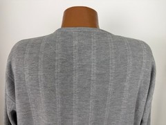 Vintage 90s Ribbed Henley Men XL Oversized Drop Shoulder Minimalist Grunge Heavy