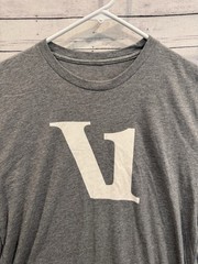 Vuori V1 Logo Shirt Mens Sz L Gray Short Sleeve Crew Neck Tee V925