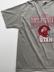 Utah Rose Bowl Game T Shirt Mens XL Gray 2023 Football ComfortWash Tee