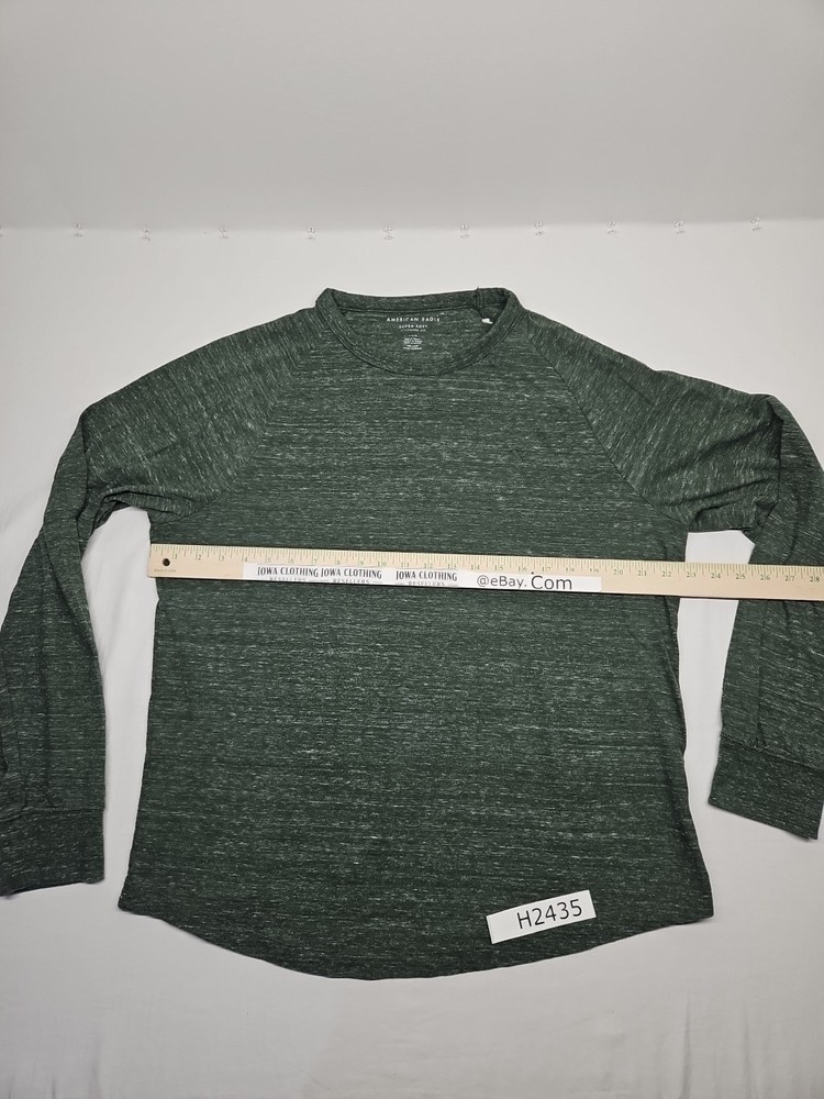 American Eagle Super Soft Men’s Large Green Long Sleeve T Shirt Casual Outdoors
