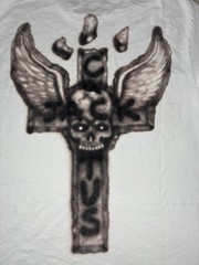 Travis Scott T Shirt L White JackBoys 2 C2 Tee NEW *spots